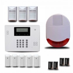 Alarme de maison sans fil gsm, alarmes piscine, incendie, caméra ip Alarmania